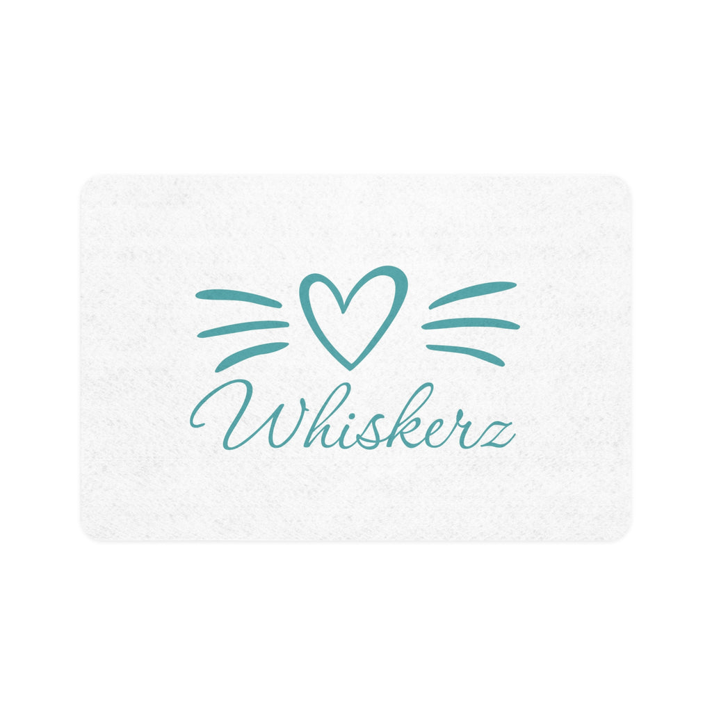 Whiskerz Pet Food Mat - Cute Cat Design for Happy Pet Dining