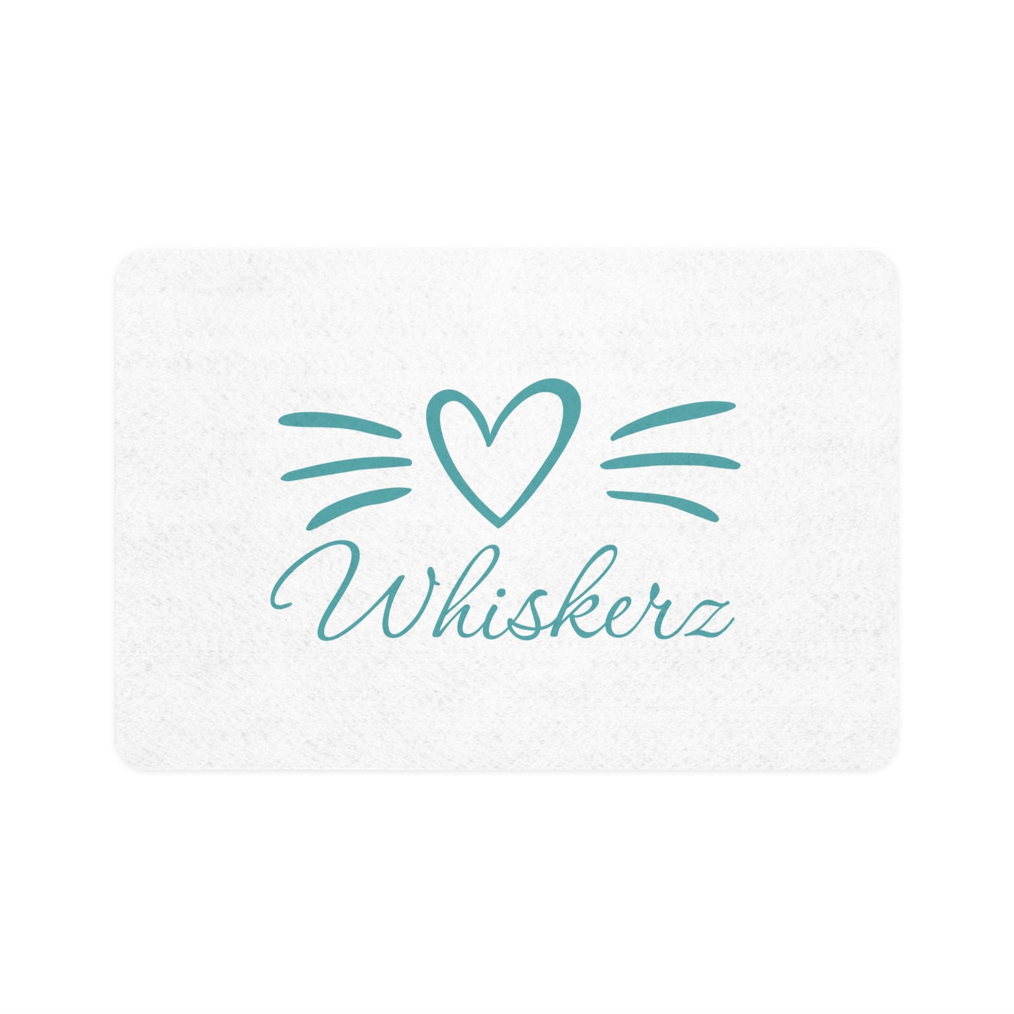 Whiskerz Pet Food Mat - Cute Cat Design for Happy Pet Dining
