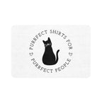 Stylish Cat-Themed Pet Food Mat - 12x18