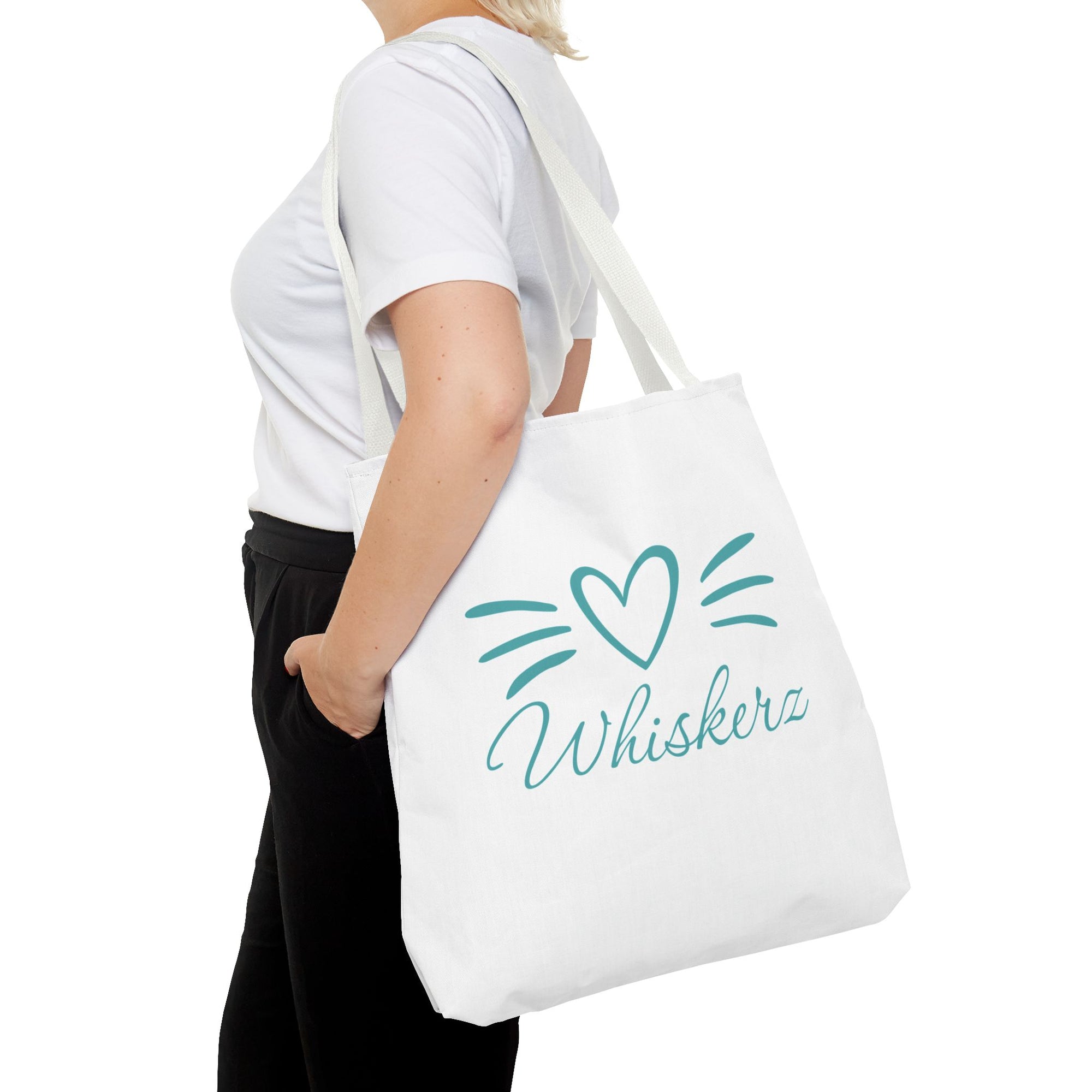 Heart Whiskerz Tote Bag, Cat Lover Bag
