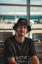 Whiskers Embroidered Bucket Hat