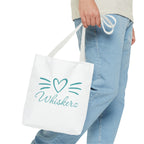 Heart Whiskerz Tote Bag, Cat Lover Bag