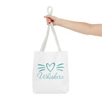 Heart Whiskerz Tote Bag, Cat Lover Bag