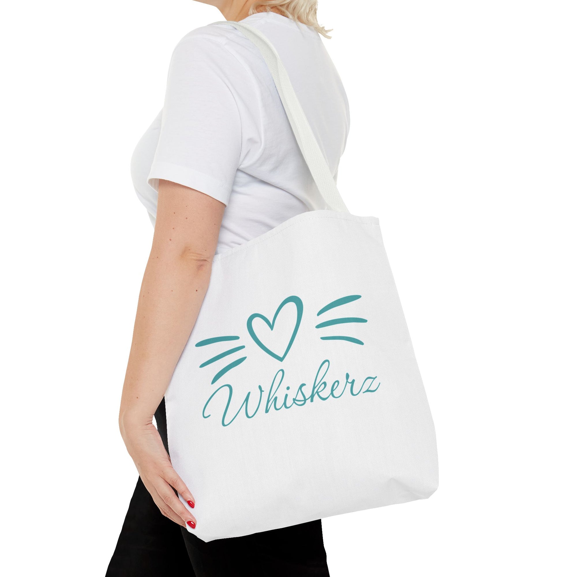 Heart Whiskerz Tote Bag, Cat Lover Bag